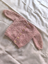 Strickjacke weiß rosa