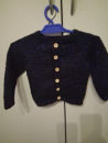 Strickjacke dunkelblau glitzert